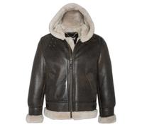 Blouson bombardier à capuche Schott Marron L