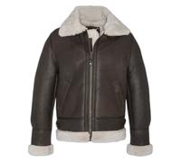 Schott Bombardier en mouton retourné Ref 25766 Marron