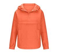 Blouson bomber anorak pour garçons et filles | Fermeture éclair sur le devant, capuche attachée, coupe courte, rembourrage isolé, couche de rembourrage en duvet