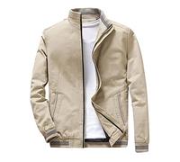 Blouson bomber cuir Vestes demi-saison Automne Ete Blousons de sport loisirs Manteaus en softshell jean manches longues Manteau d'hiver décontracté col montant poches zippées