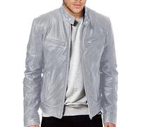 Blouson bomber cuir Vestes Mi Saison des années 70 Blousons d'aviateur course Manteaus en matelassée couleur unie poches Manteau d'hiver décontracté imperméable coupe vent hiver