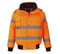 Blouson Bomber Portwest HiVis 3en1 - Orange Fluo XL