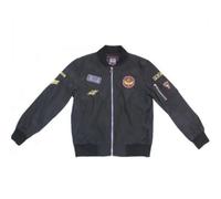 Blouson Bombers Été Avec Écuissons Enfant De Marque Marine Corps Noir