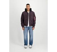 Blouson brodÃ© Ã l'arriÃšre Alpha Industries MA-1 ZH Violet S