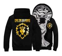 Blouson chauffant homme World of Warcra-ft, manteau blouson en polaire épaisse pour l'hiver, veste mode imprimée, pour unisexe(Multicolor,5XL)