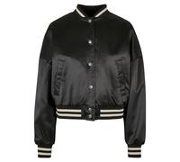 Urban Classics Oversized Satin College Jacket Noir M Femme
