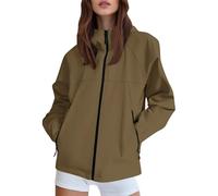 Blouson court pour femme Veste d'aviateur décontractée Manches Longues Zippé Jacket bomber d'hiver Casual Sport Manteau décontracté en coton rembourré Vêtements D'Extérieur