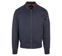Blouson Court Rembourré, Fermeture Éclair, Veste Streetwear Zippée, 100% Polyester, Doublure Orange