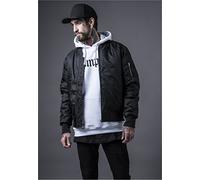 Blouson Court Rembourré, Fermeture Éclair, Veste Streetwear Zippée, 100% Polyester, Doublure Orange
