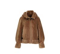 Blouson court reversible en laine femme Oakwood Ref 58315 Cognac S