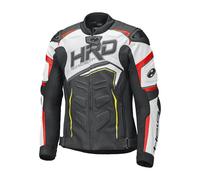 Held Safer II Veste de moto en cuir, noir-blanc-rouge, taille 56 pour homme