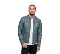 Blouson cuir Iron & Resin Gafino Lamb Vita Gris S