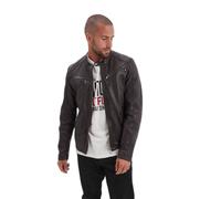 Blouson cuir Iron & Resin Gafino Lamb Vita Marron S