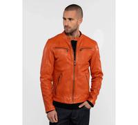 Blouson cuir Iron & Resin Gafino Lamb Vita Orange M