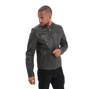 Blouson cuir Iron & Resin Gafino Lamb Vita Vert M