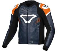 Blouson cuir MACNA TRONNIQ bleu-orange-blanc 52