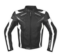 Blouson Cuir Motard Moto Race Sport CE Protections Vachette Gilet Thermique Noir