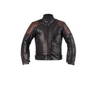 Blouson cuir moto buffle & vachette Helstons chuck - noir/marron L
