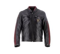 Blouson cuir moto Helstons Ace Rag Noir 2XL