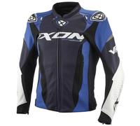 Blouson cuir moto Ixon Vortex 3 Bleu 3XL