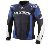Blouson cuir moto Ixon Vortex 3 - BLEU/BLANC L
