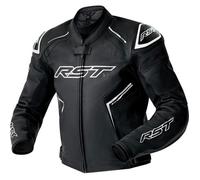 RST Moto – Veste moto RST S1 D3O en cuir perforé – Noir/Blanc – Taille M