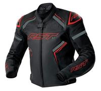 RST Moto Veste en cuir perforée S1 D3O Noir/Rouge/Gris XXL