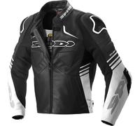 Blouson cuir SPIDI BOLIDE noir et blanc 50