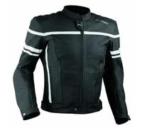 Blouson Cuir Sport Protections CE Renfort Dorsal Gilet Thermique Moto Motard