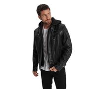 Blouson cuir vintage Daytona 73 Bishop Hood Lamb Paolo Noir S
