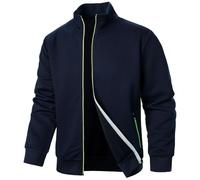 Blouson d'aviateur Léger pour Hommes avec Poches pour le Printemps et l'automne Veste DéContractéE Hommes Beau Printemps et Automne Sport Veste de Couleur Unie