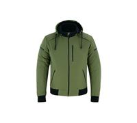Blouson de moto Blackwild - City Street - Certifié CE - Léger et respirant - Avec capuche amovible, vert, M