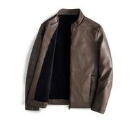 Blouson de Moto en PU Homme INSFITY - Cafe - Col montant - Manches longues - Regular L