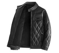 Blouson de Moto Homme INSFITY - Double Polaire Epais Col montant - Noir M