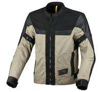 Macna Empire 2.0 Veste textile de moto imperméable, Sable/Noir, Taille L