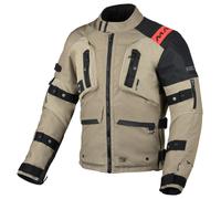 Blouson de moto Homme Macna Higera Imperméable Taupe / Black