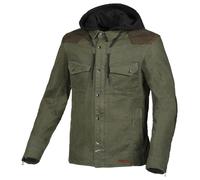 Macna Veste textile Inland Denim – Veste/Shirt moto – Taille M Homme – Vert foncé/Marron foncé/Noir