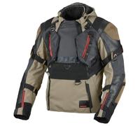 Blouson de moto Homme Macna Tryton Imperméable Taupe / Black