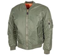 Blouson de style militaire américain MA1 pour homme de l'armée de l'air, coupe-vent, chaud, olive, vert olive, Taille unique