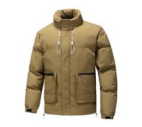 Blouson Décontracté Homme Doudounes Matelassage pais Blousons Fermeture clair Intégrale Vestes Coupe-Vent Manteaus Vêtement Outdoor Puffers Nettoyage Lavable pour Voyage Froid