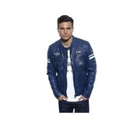 Blouson en cuir Daytona homme Ref 44851 Bleu XXL