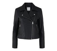 Pieces Veste mi-saison Susse cuir noir Femme Taille XS