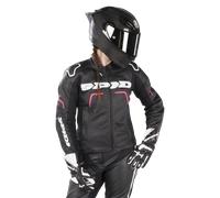 Blouson en Cuir Femme Spidi Evorider 2 Noir/Fuchsia44 Noir,Fuchsia