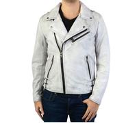 Blouson En Cuir LADC Troadero Dolmen - Blanc S