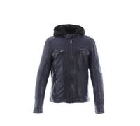 Blouson en cuir Oakwood Ref 44562 Drink 0605 marine noir S