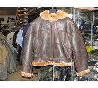 Mil-Tec Royal Airforce Lambskin, veste en cuir S Marron Foncé/Marron Clair Marron Foncé/Marron Clair