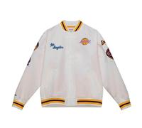 Blouson en satin légère Los Angeles Lakers M&N City Collection Blanc XL