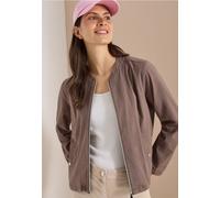 Blouson en seersucker à fermeture zip