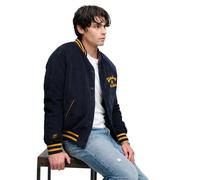Blouson en velours côtelé Superdry Varsity Bleu M
