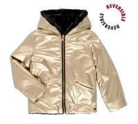 Blouson enfant filles Guess LS REVERSIBLE FAUX FUR JACKET Doré 8 ans